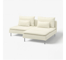 Sofa 2-osobowa z szezlongiem, Johanneshov kremowy SÖDERHAMN 896.217.65