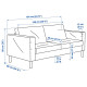 Sofa dwuosobowa, Gunnared beżowy SALTSJÖBADEN 896.225.19