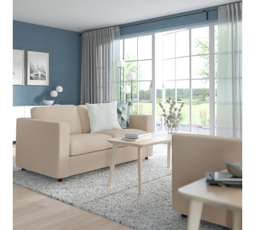 Sofa 2-osobowa, Hallarp beżowy VIMLE 993.990.05