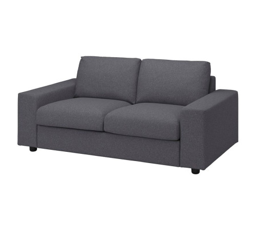 Sofa 2-osobowa, z szerokimi podłokietnikami Gunnared/średnioszary VIMLE 994.005.46