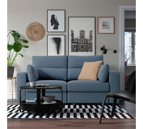 Sofa 2-osobowa, Gunnared niebieski ESKILSTUNA 995.201.86
