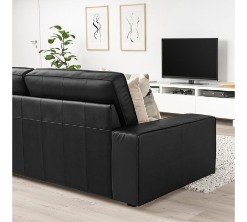 Sofa 3-osobowa, Grann/Bomstad czarny KIVIK 005.195.25