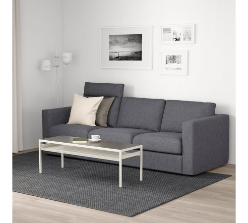 Sofa 3-osobowa, z zagłówkiem/Gunnared średnioszary VIMLE 093.990.24