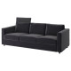 Sofa 3-osobowa, z zagłówkiem/Djuparp ciemnoszary VIMLE 094.336.07