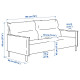Sofa 3-osobowa, Gunnared beżowy MANNARP 096.040.34