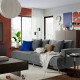 Sofa modułowa, 3-osobowa, Johanneshov ciemnoszary UPPÅKRA 096.130.00