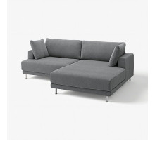 Sofa modułowa, 3-osobowa, z szezlongiem, prawy/Johanneshov ciemnoszary UPPÅKRA 096.130.19