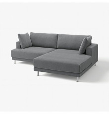 Sofa modułowa, 3-osobowa, z szezlongiem, prawy/Johanneshov ciemnoszary UPPÅKRA 096.130.19