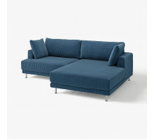 Sofa modułowa, 3-osobowa, z szezlongiem, prawy/Samsala granatowy UPPÅKRA 096.130.24