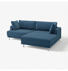 Sofa modułowa, 3-osobowa, z szezlongiem, prawy/Samsala granatowy UPPÅKRA 096.130.24