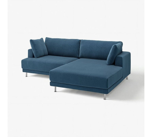 Sofa modułowa, 3-osobowa, z szezlongiem, prawy/Samsala granatowy UPPÅKRA 096.130.24