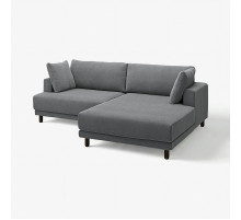 Sofa modułowa, 3-osobowa, z szezlongiem, prawy/Johanneshov ciemnoszary UPPÅKRA 096.140.66
