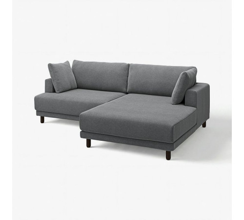 Sofa modułowa, 3-osobowa, z szezlongiem, prawy/Johanneshov ciemnoszary UPPÅKRA 096.140.66
