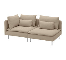 Sofa 3-osobowa, z otwartym końcem/Kelinge beżowy SÖDERHAMN 096.221.08