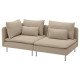 Sofa 3-osobowa, z otwartym końcem/Kelinge beżowy SÖDERHAMN 096.221.08