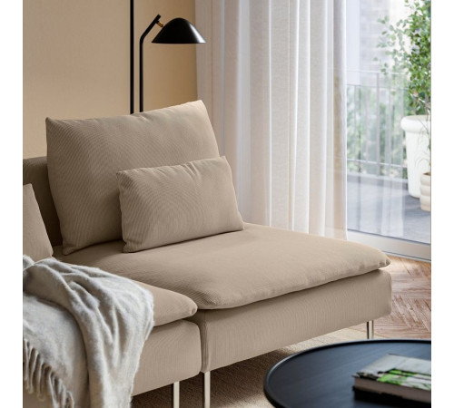 Sofa 3-osobowa, z otwartym końcem/Kelinge beżowy SÖDERHAMN 096.221.08