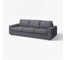 Sofa 3-osobowa, z szerokimi podłokietnikami/Gunnared średnioszary VIMLE 194.013.33