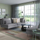 Sofa 3-osobowa, z otwartym końcem/Tonerud szary SÖDERHAMN 194.521.10