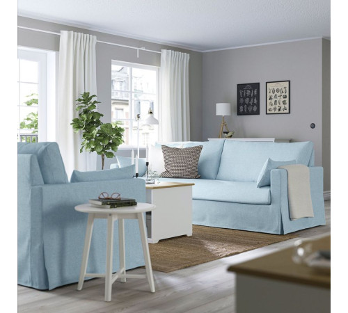 Sofa 3-osobowa, Kilanda bladoniebieski HYLTARP 194.896.46