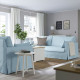 Sofa 3-osobowa, Kilanda bladoniebieski HYLTARP 194.896.46