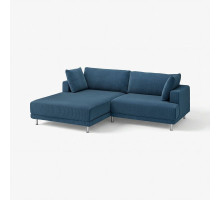 Sofa modułowa, 3-osobowa, z szezlongiem, lewy/Samsala granatowy UPPÅKRA 196.130.14