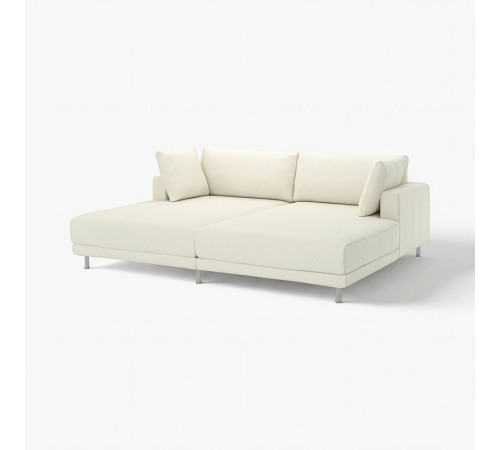 Sofa modułowa, 3-osobowa, z szezlongami/Axvall kremowy UPPÅKRA 196.130.66