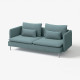 Sofa 3-osobowa, Fridtuna ciemny szaroniebieski SÖDERHAMN 196.216.36