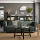 Sofa 3-osobowa, Lejde/szary/zielony brzoza VISKAFORS 294.433.37