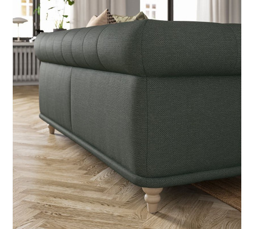 Sofa 3-osobowa, Lejde/szary/zielony brzoza VISKAFORS 294.433.37