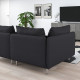 Sofa 3-osobowa, z otwartym końcem/Fridtuna ciemnoszary SÖDERHAMN 294.496.26