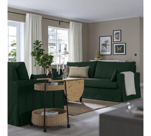 Sofa 3-osobowa, Tallmyra ciemnozielony HYLTARP 295.149.47