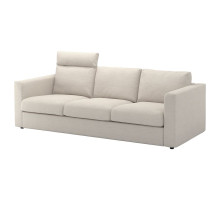 Sofa 3-osobowa, z zagłówkiem/Gunnared beżowy VIMLE 393.990.27