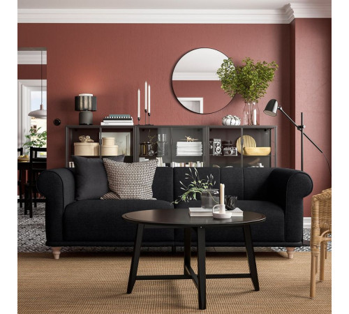 Sofa 3-osobowa, Lejde antracyt/brzoza VISKAFORS 394.433.27