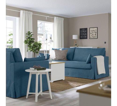 Sofa 3-osobowa, Tallmyra niebieski HYLTARP 395.149.42