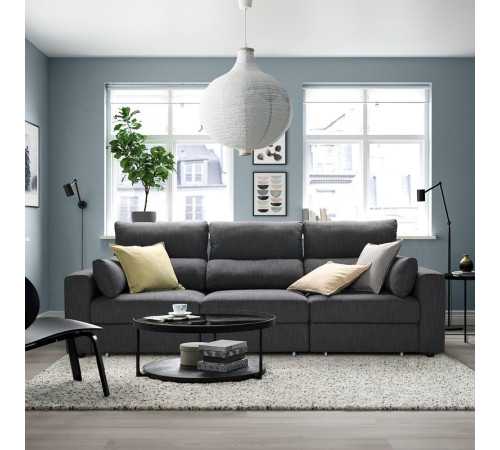 ESKILSTUNA sofa 3-osobowa, Hillared antracyt