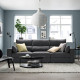 ESKILSTUNA sofa 3-osobowa, Hillared antracyt