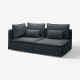 Sofa 3-osobowa, z otwartym końcem/Knäbäck antracyt SÖDERHAMN 396.071.68