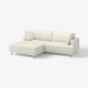 Sofa modułowa, 3-osobowa, z szezlongiem, lewy/Axvall kremowy UPPÅKRA 396.130.13