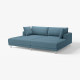 Sofa modułowa, 3-osobowa, z szezlongami/Axvall ciemny szaroniebieski UPPÅKRA 396.130.65