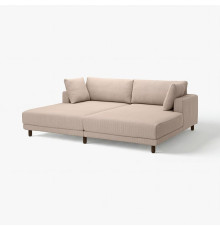 Sofa modułowa, 3-osobowa, z szezlongami/Samsala szarobeżowy UPPÅKRA 396.141.78