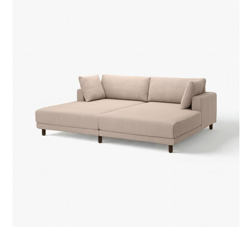 Sofa modułowa, 3-osobowa, z szezlongami/Samsala szarobeżowy UPPÅKRA 396.141.78