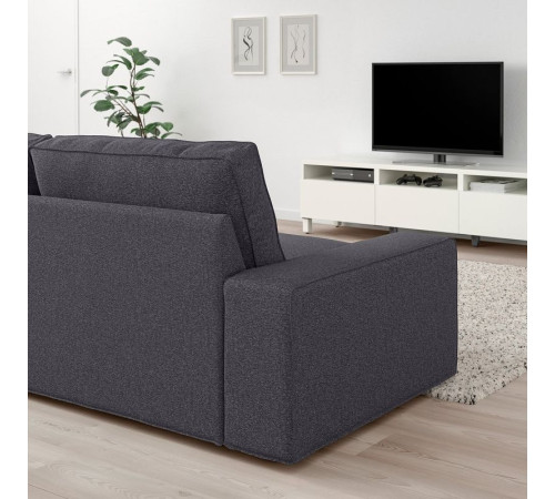 Sofa 3-osobowa, Gunnared średnioszary KIVIK 494.848.07