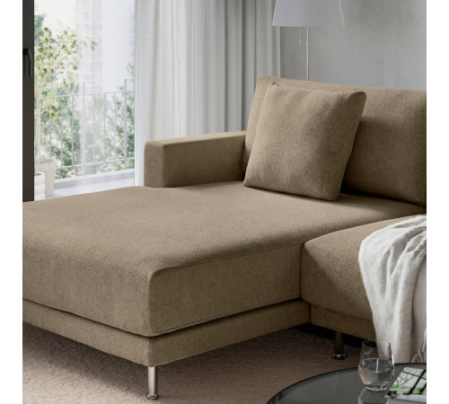 Sofa modułowa, 3-osobowa, z szezlongiem, lewy/Johanneshov brązowobeżowy UPPÅKRA 496.122.73