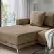 Sofa modułowa, 3-osobowa, z szezlongiem, lewy/Johanneshov brązowobeżowy UPPÅKRA 496.122.73