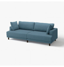 Sofa modułowa, 3-osobowa, Axvall ciemny szaroniebieski UPPÅKRA 496.140.45