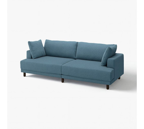 Sofa modułowa, 3-osobowa, Axvall ciemny szaroniebieski UPPÅKRA 496.140.45