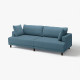 Sofa modułowa, 3-osobowa, Axvall ciemny szaroniebieski UPPÅKRA 496.140.45