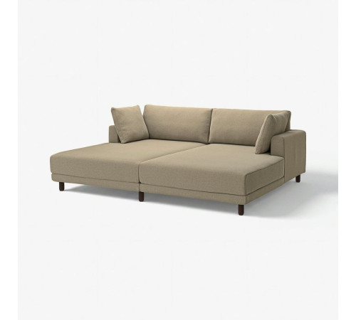 Sofa modułowa, 3-osobowa, z szezlongami/Johanneshov brązowobeżowy UPPÅKRA 496.141.73