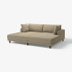Sofa modułowa, 3-osobowa, z szezlongami/Johanneshov brązowobeżowy UPPÅKRA 496.141.73