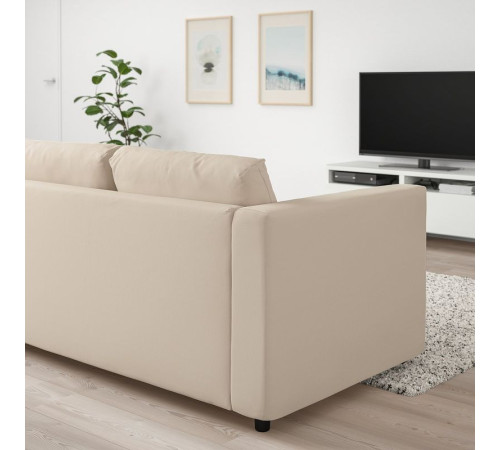 Sofa 3-osobowa, Hallarp beżowy VIMLE 593.990.45